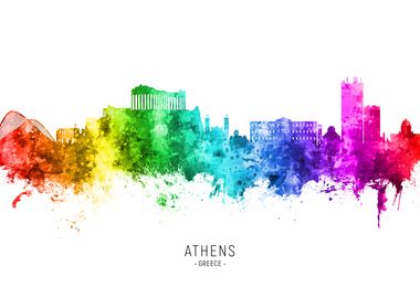 Athens Greece Skyline