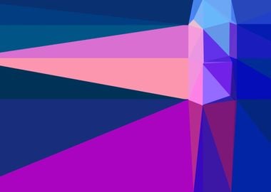 colorful triangle art