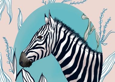 Zebra horse 