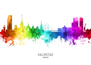 Halmstad Sweden Skyline