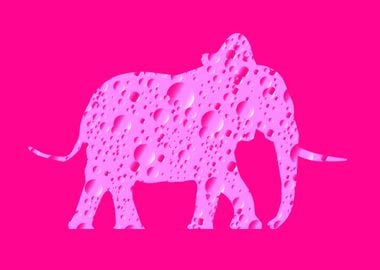 Pink Bubbles Elephant