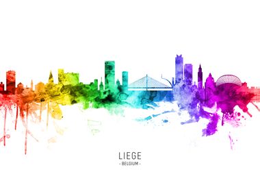 Liege Belgium Skyline