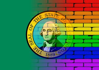 Gay Rainbow Washington