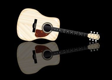 Pale Acoustic Guitar