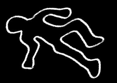 Crime Scene Chalk Outline