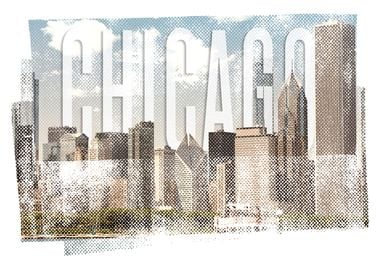 CHICAGO Vintage Skyline