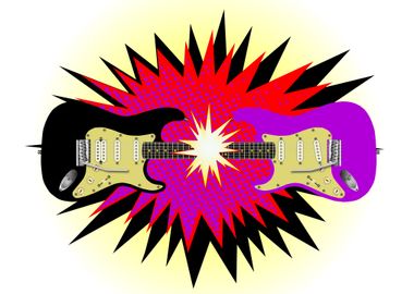 Cartoon Electric Guitar