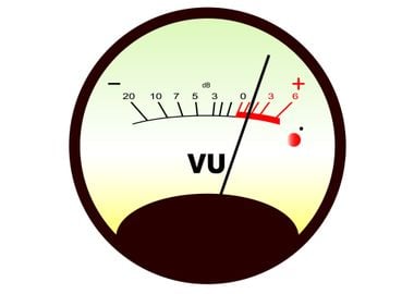 Round VU Meter