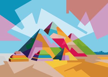 Pyramid in Pop Art