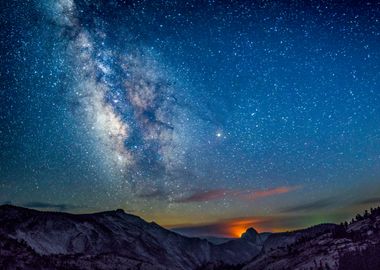 Half Dome Milky Way