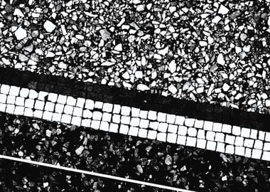 Terrazzo Black White 1