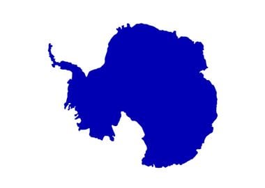 Antarctica SIlhouette Map