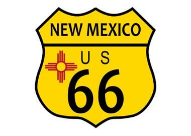 Route 66 New Mexico Flag