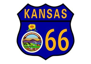 Route 66 Kansas Sign