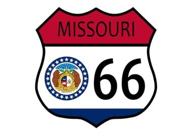 Route 66 Missouri Sign