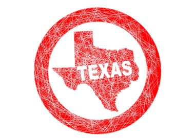 Texas Map Stamp