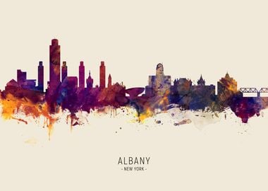 Albany Skyline New York