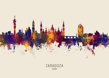 Zaragoza Skyline Spain