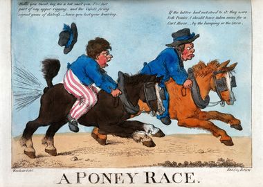 A Poney Race Vintage Horse