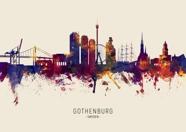 Gothenburg Skyline Sweden