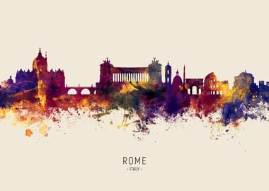 Rome Skyline Italy