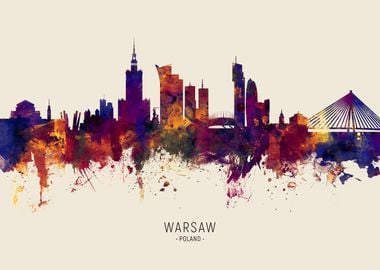 Warsaw Skyline Poland