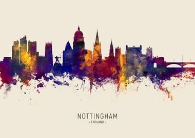 Nottingham Skyline England