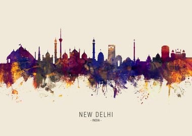 New Delhi Skyline India