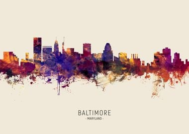 Baltimore Skyline Maryland