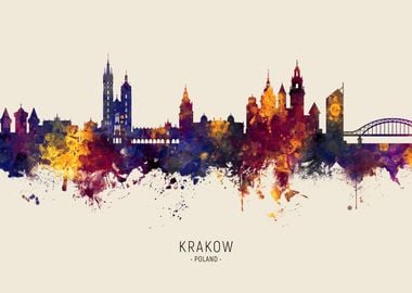 Krakow Skyline Poland