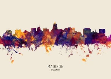 Madison Skyline Wisconsin