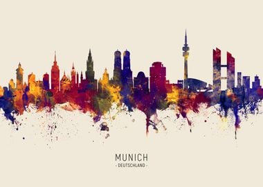 Munich Skyline Deutschland