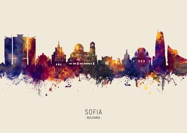 Sofia Skyline Bulgaria