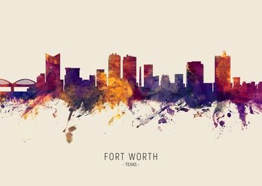 Fort Worth Skyline Texas