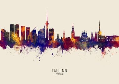 Tallinn Skyline Estonia