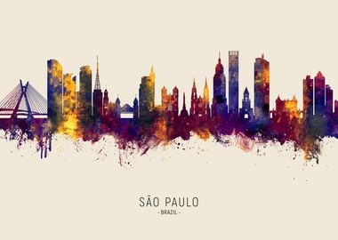 Sao Paulo Skyline Brazil