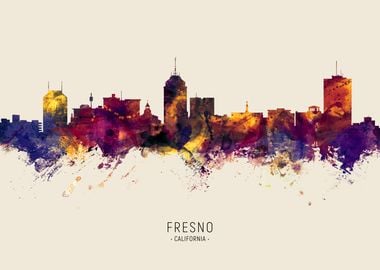 Fresno Skyline California