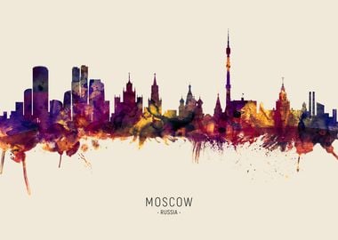 Moscow Skyline Russia