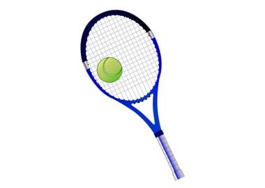 Tennis Racket And Ball