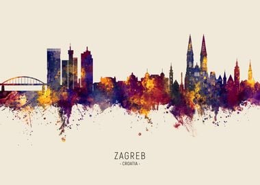 Zagreb Skyline Croatia