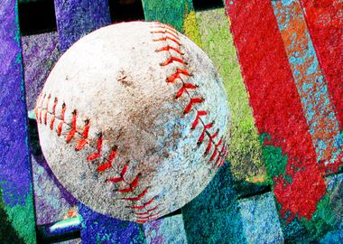 Baseball art print vs 24