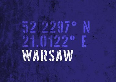 Warsaw City Coordinates