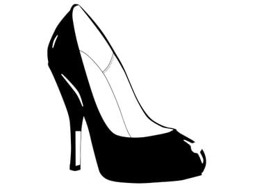 Stiletto Heel Shoe Sketch