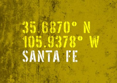 Santa Fe City Coordinates