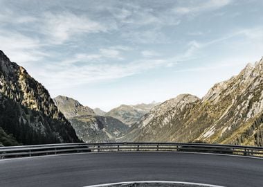 Mountain Road With Panoram