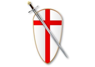 Crusaders Shield and Sword