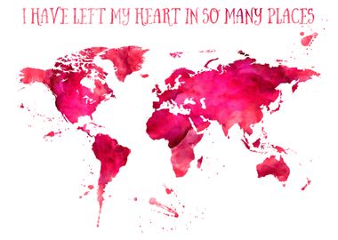 Left my heart world map