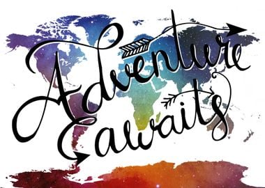 adventure awaits world map