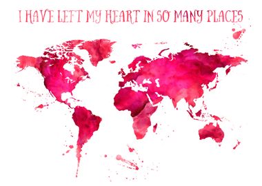 left my heart world map