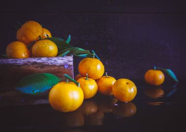 Fresh ripe mandarins 